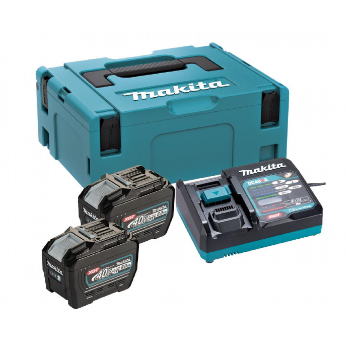 Makita 191Y92-1 40V 8.0Ah電池充電套裝 (2粒電池/充電器/連結箱)